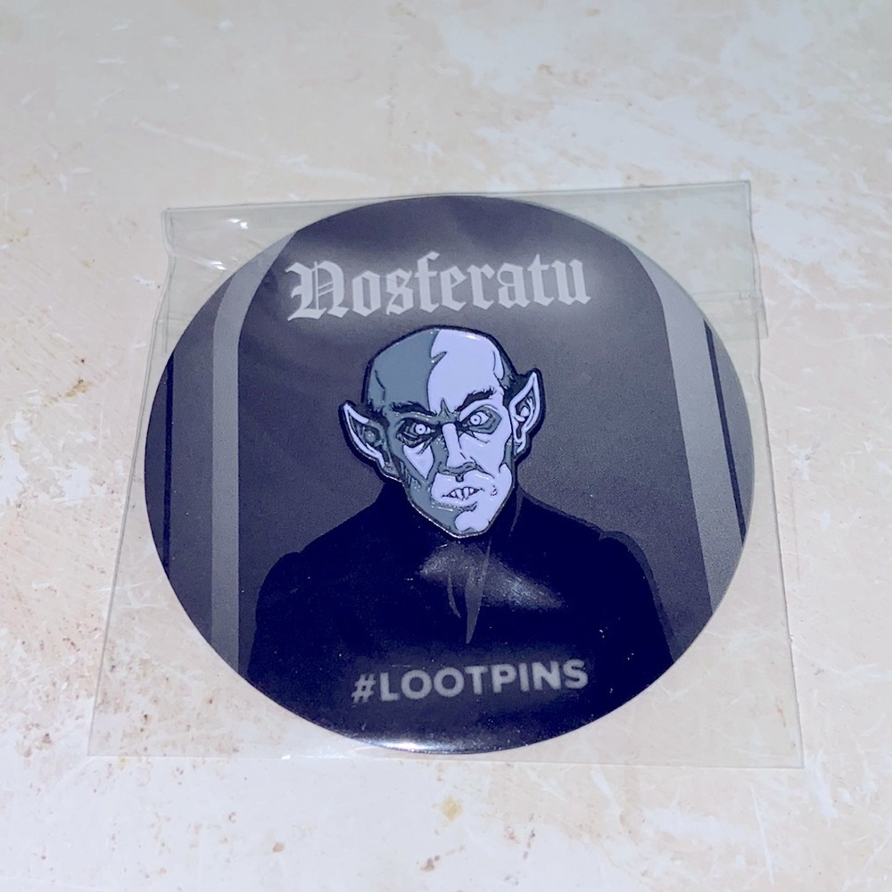 Nosferatu Lootcrate 2019 #Lootpins NWT UNI​​​​​